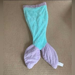 Authentic Kids Mermaid Tail Sleeper Blanket - Light Blue Purple, Never Used